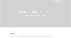 Desktop Screenshot of brookeporterkatz.com