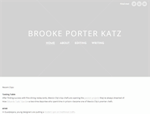 Tablet Screenshot of brookeporterkatz.com